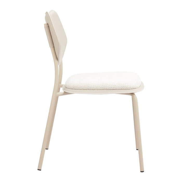 Zuo Modern Zeal Dining Chair, (Set of 4) Light Gray/Beige