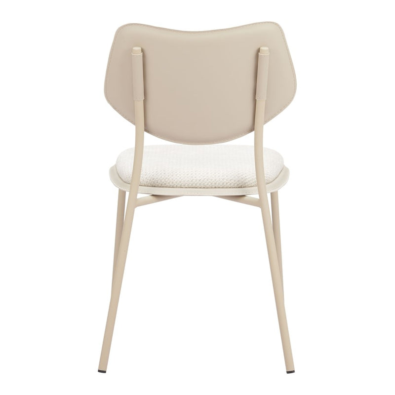Zuo Modern Zeal Dining Chair, (Set of 4) Light Gray/Beige