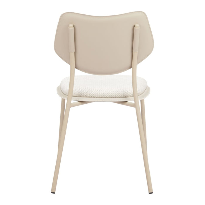 Zuo Modern Zeal Dining Chair, (Set of 4) Light Gray/Beige