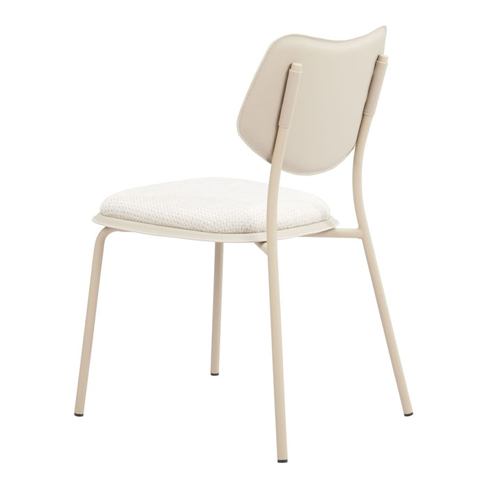 Zuo Modern Zeal Dining Chair, (Set of 4) Light Gray/Beige