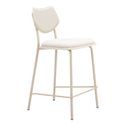 Zuo Modern Zeal Counter Stool, (Set of 4) Light Gray/Beige - 110865