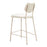 Zuo Modern Zeal Counter Stool, (Set of 4) Light Gray/Beige