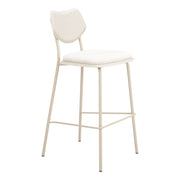 Zuo Modern Zeal BarStool, (Set of 4) Light Gray/Beige - 110866