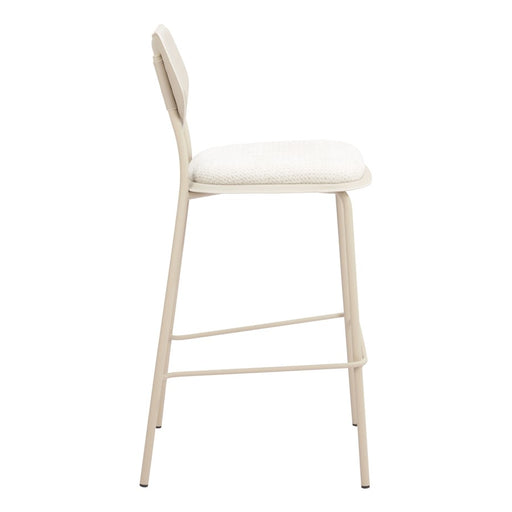 Zuo Modern Zeal BarStool, (Set of 4) Light Gray/Beige