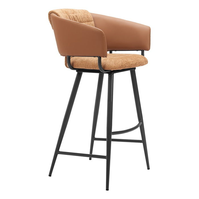 Zuo Modern Juno BarStool/Set of 2, Brown