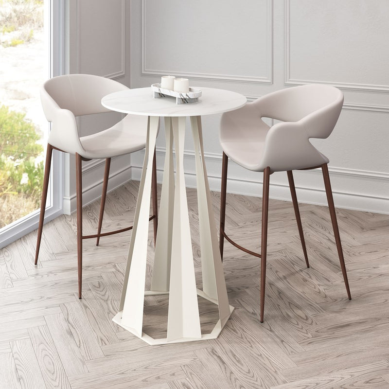 Zuo Modern Axis Bar Table, White