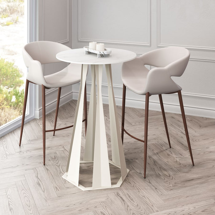Zuo Modern Axis Bar Table, White