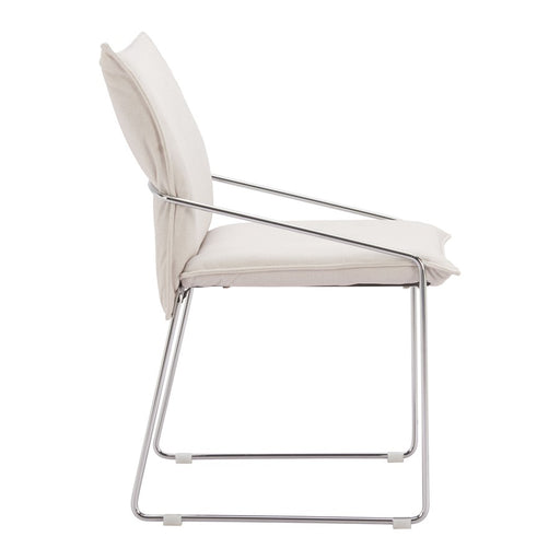 Zuo Modern Pola Dining Chair, Set of 2, White