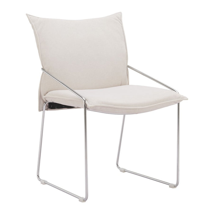 Zuo Modern Pola Dining Chair, Set of 2, White
