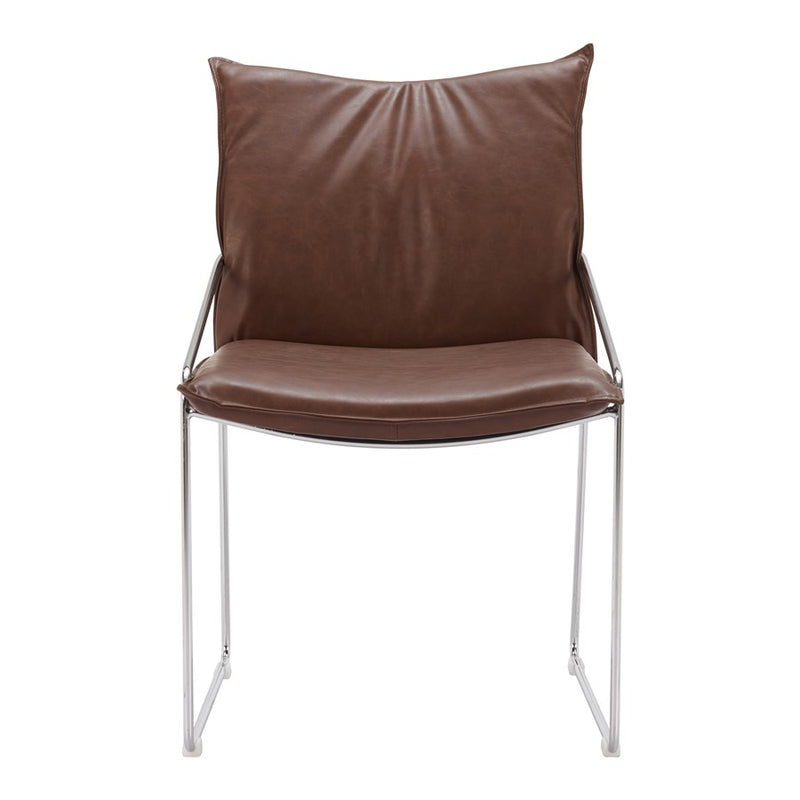 Zuo Modern Pola Dining Chair, Set of 2, Brown