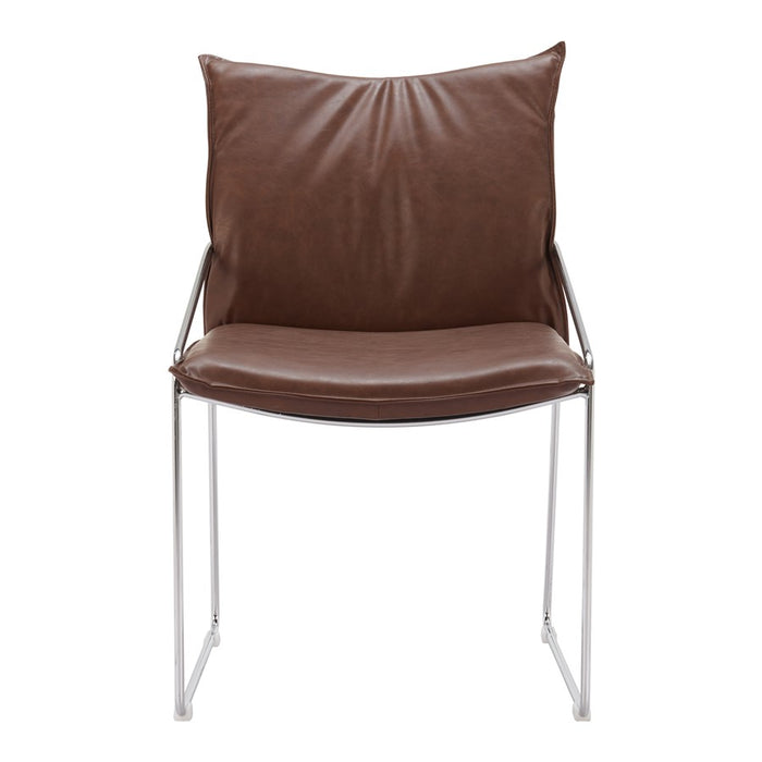 Zuo Modern Pola Dining Chair, Set of 2, Brown