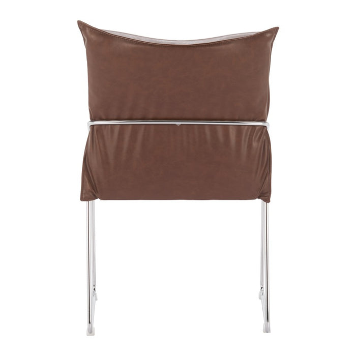 Zuo Modern Pola Dining Chair, Set of 2, Brown