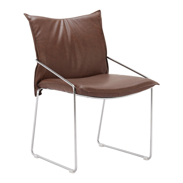 Zuo Modern Pola Dining Chair, Set of 2, Brown