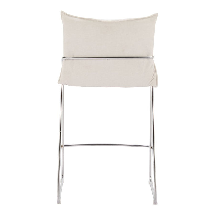 Zuo Modern Pola Counter Stool, White