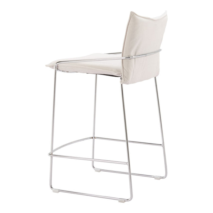 Zuo Modern Pola Counter Stool, White
