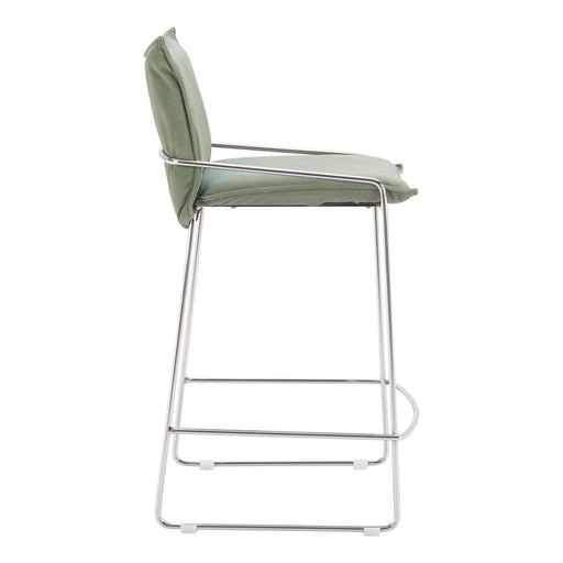 Zuo Modern Pola Counter Stool, Green