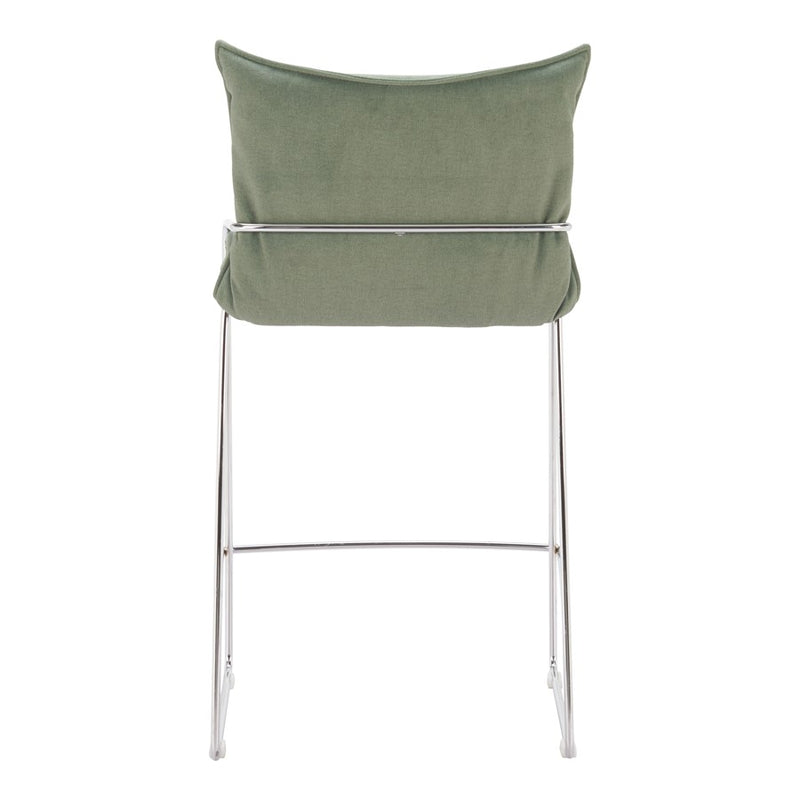 Zuo Modern Pola Counter Stool, Green