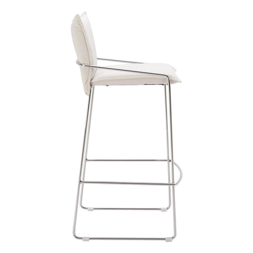 Zuo Modern Pola BarStool, White