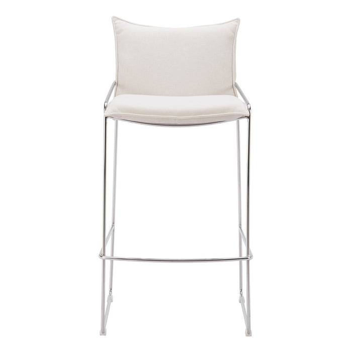 Zuo Modern Pola BarStool, White