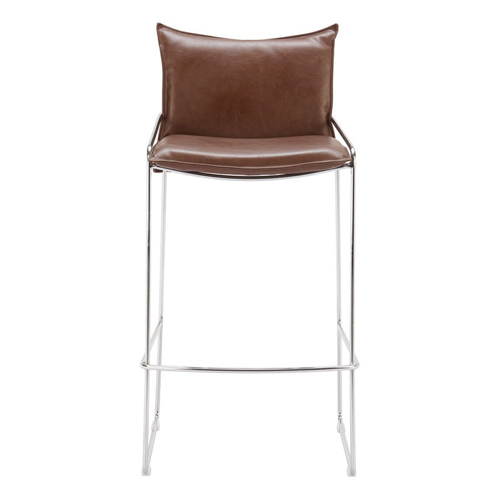 Zuo Modern Pola BarStool, Brown