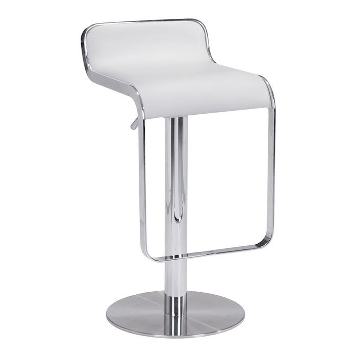 Zuo Modern Equino BarStool, White - 110879