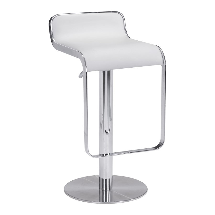Zuo Modern Equino BarStool, White - 110879