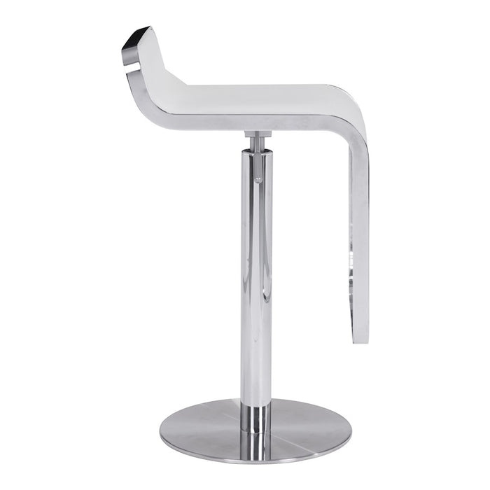 Zuo Modern Equino BarStool, White
