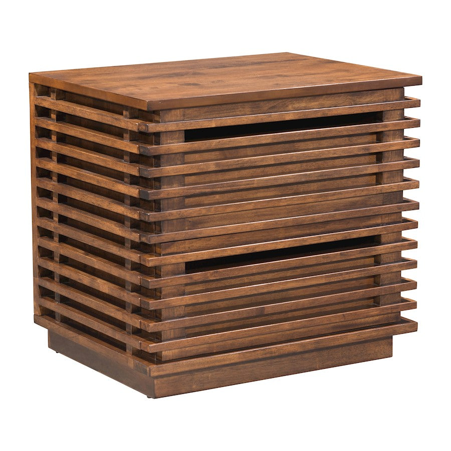 Zuo Modern Linea End Table, Walnut - 110880