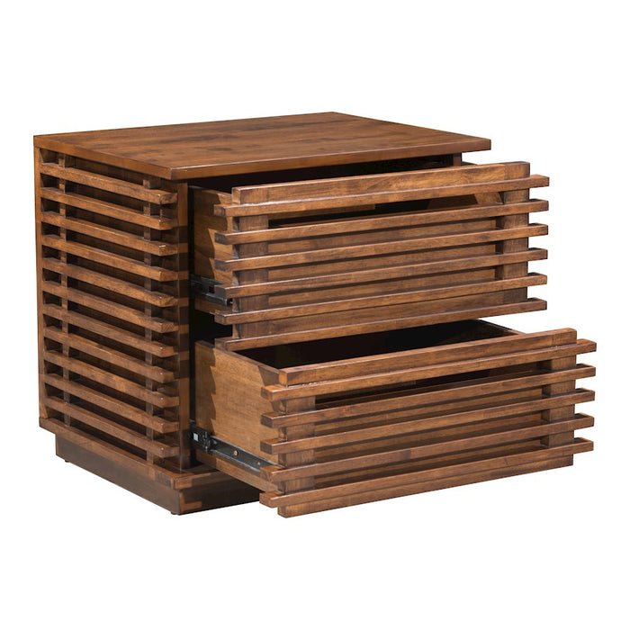 Zuo Modern Linea End Table, Walnut