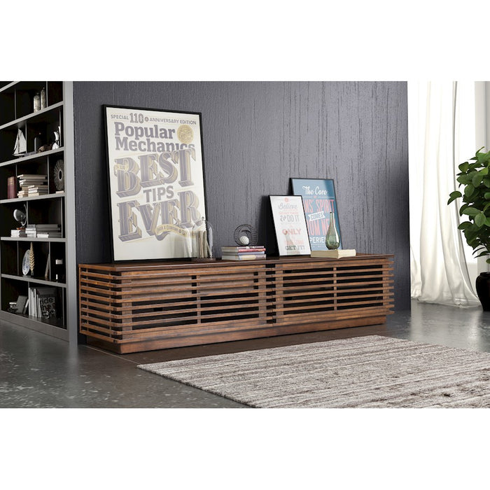 Zuo Modern Linea Wide Entertainment Stand, Walnut