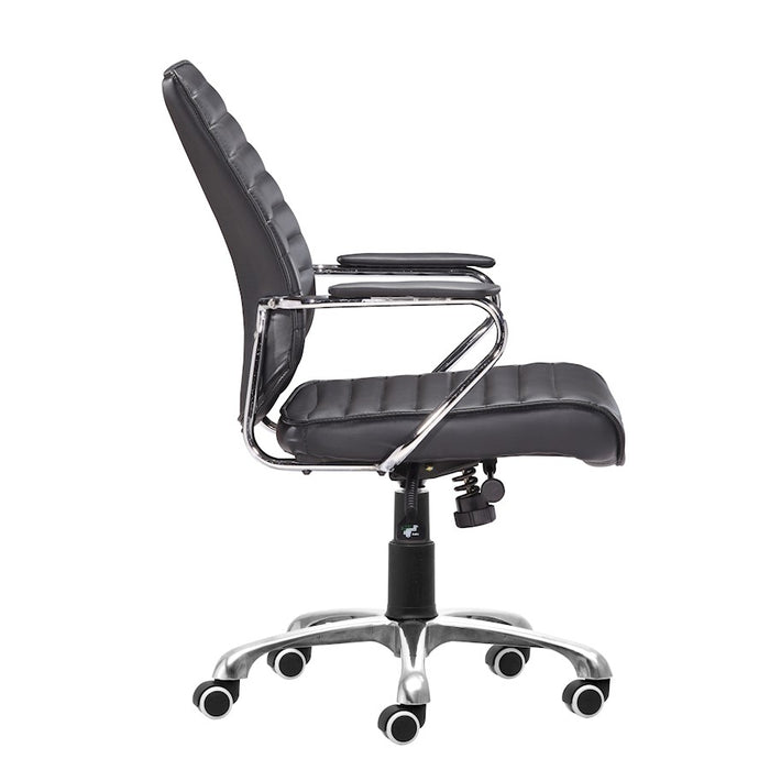 Zuo Modern Enterprise Low Back Office Chair, Black