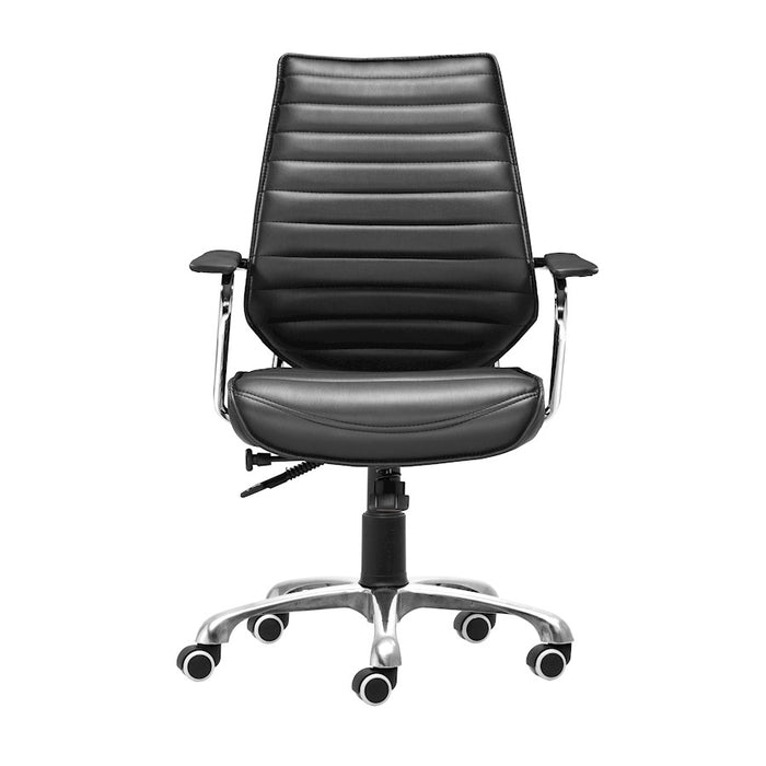 Zuo Modern Enterprise Low Back Office Chair, Black