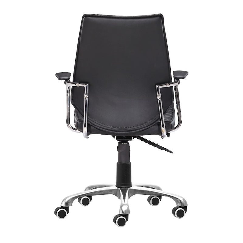 Zuo Modern Enterprise Low Back Office Chair, Black