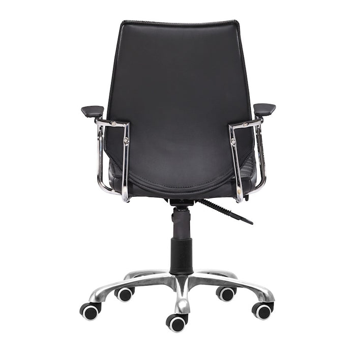 Zuo Modern Enterprise Low Back Office Chair, Black
