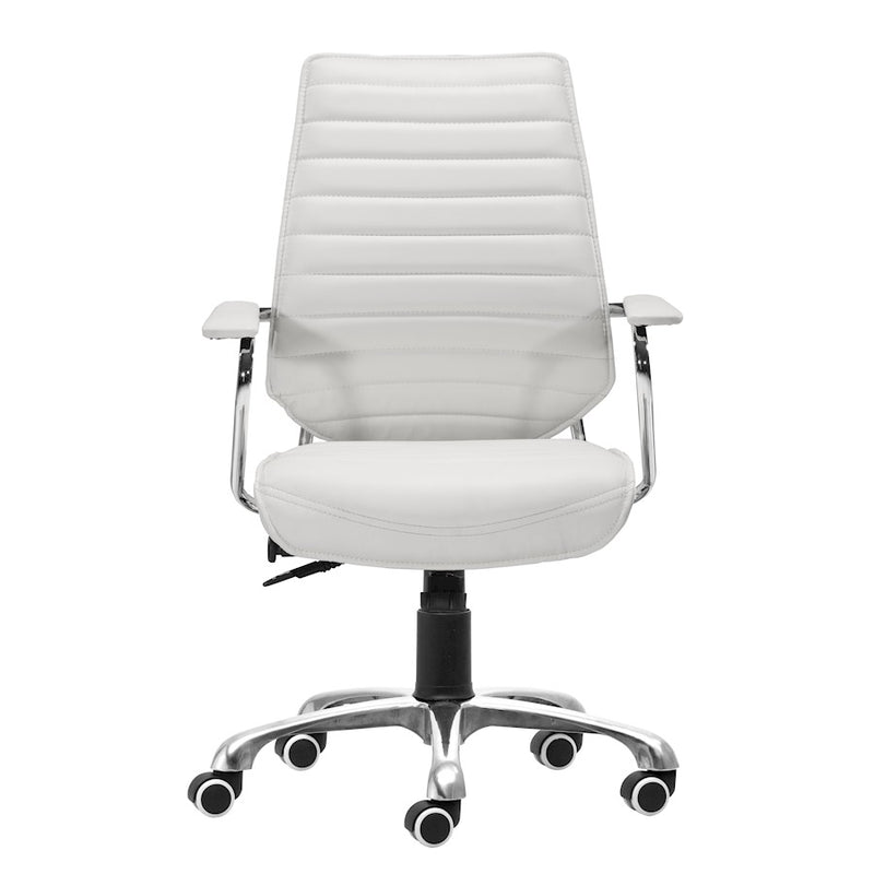 Zuo Modern Enterprise Low Back Office Chair, White