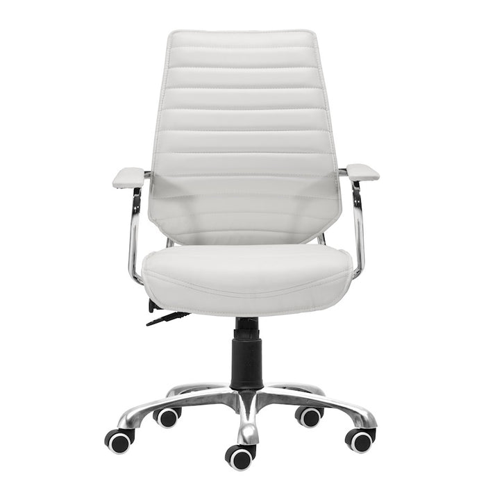 Zuo Modern Enterprise Low Back Office Chair, White