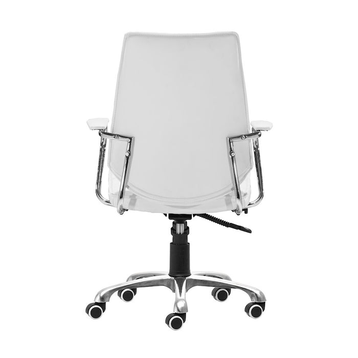 Zuo Modern Enterprise Low Back Office Chair, White