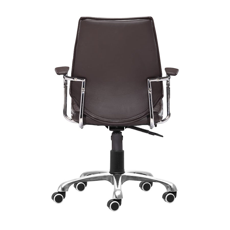 Zuo Modern Enterprise Low Back Office Chair, Espresso