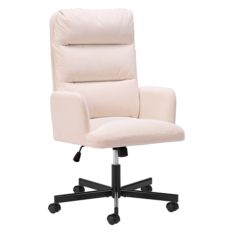 Zuo Modern Sable Office Chair, Ivory
