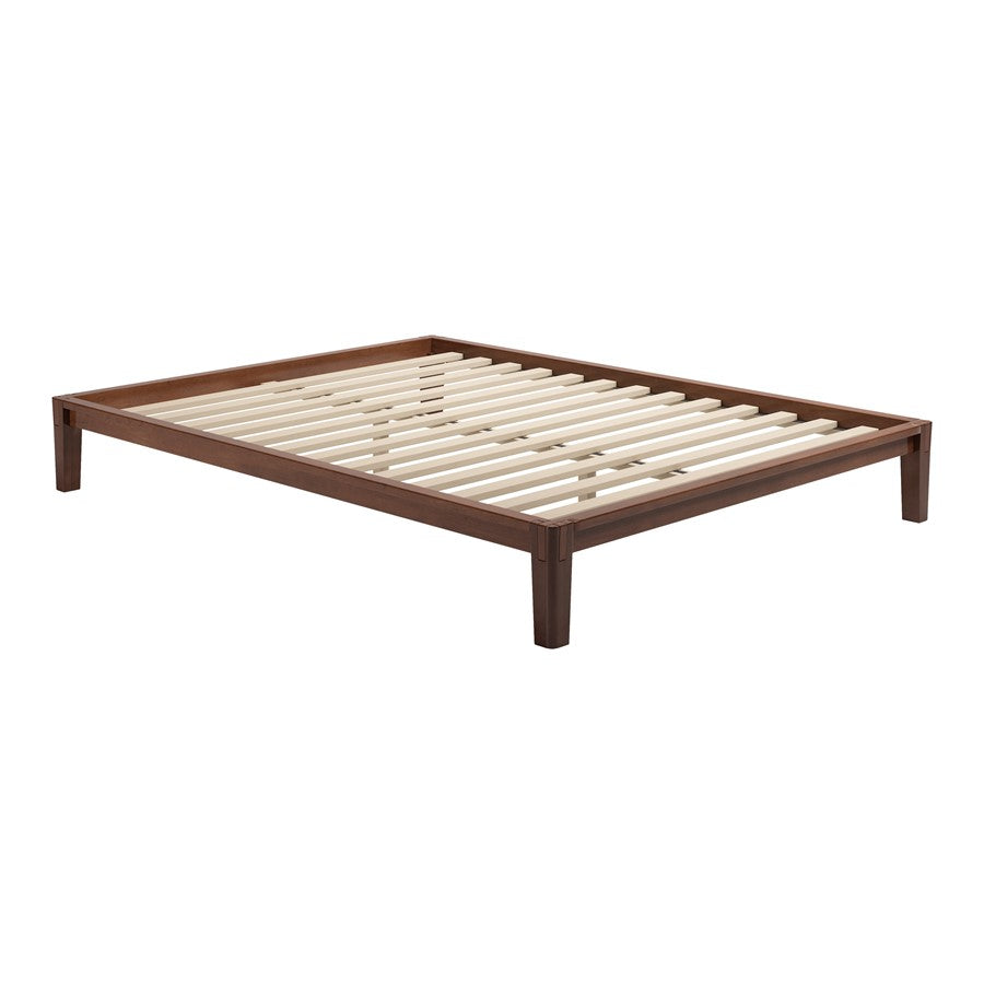 Zuo Modern Luum Queen Platform Bed Frame, Walnut - 110915