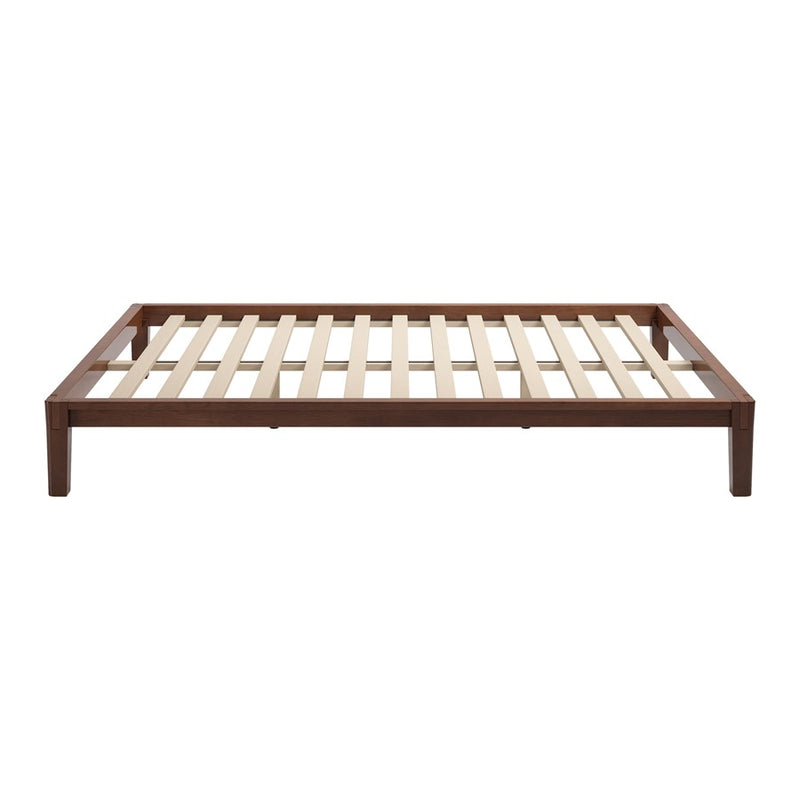 Zuo Modern Luum Queen Platform Bed Frame, Walnut