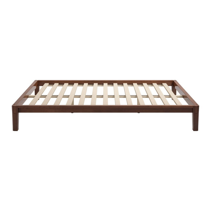 Zuo Modern Luum Queen Platform Bed Frame, Walnut