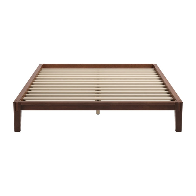 Zuo Modern Luum Queen Platform Bed Frame, Walnut