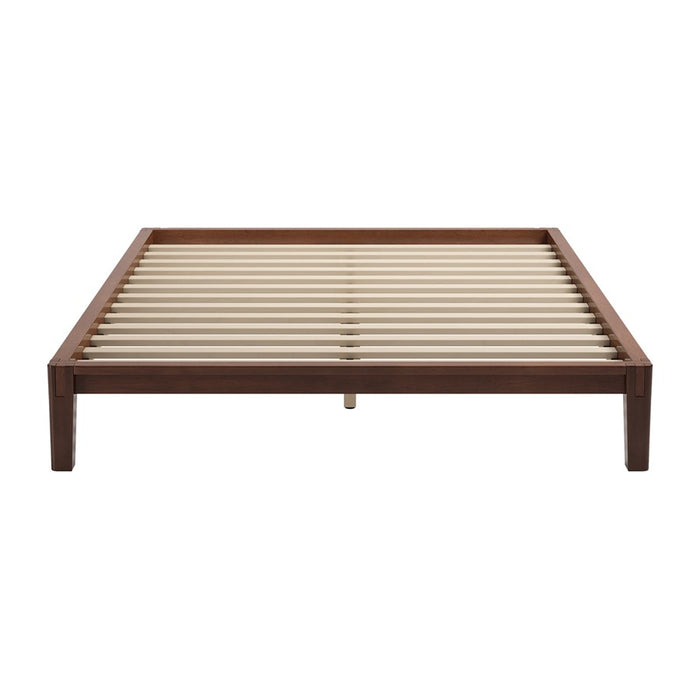 Zuo Modern Luum Queen Platform Bed Frame, Walnut
