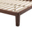 Zuo Modern Luum Queen Platform Bed Frame, Walnut