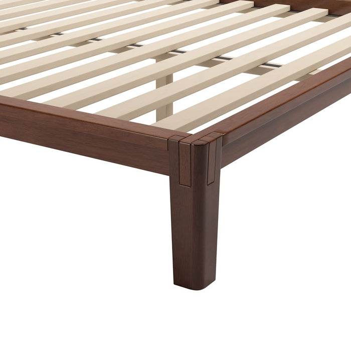 Zuo Modern Luum Queen Platform Bed Frame, Walnut