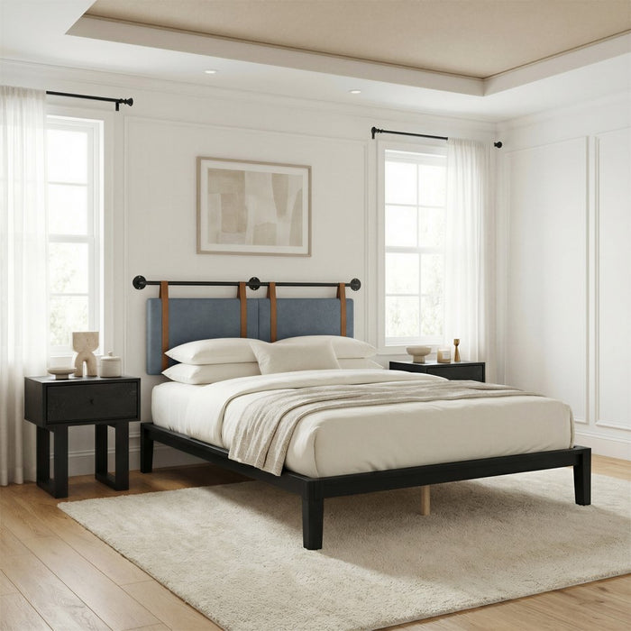 Zuo Modern Luum Queen Platform Bed Frame, Black