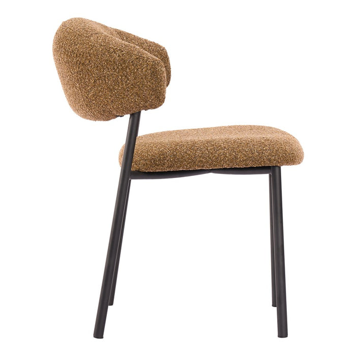 Zuo Modern Seville Dining Chair, Set of 2, Brown Cork