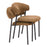 Zuo Modern Seville Dining Chair, Set of 2, Brown Cork