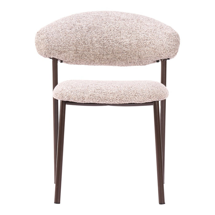 Zuo Modern Seville Dining Chair, Set of 2, Cloud Beige